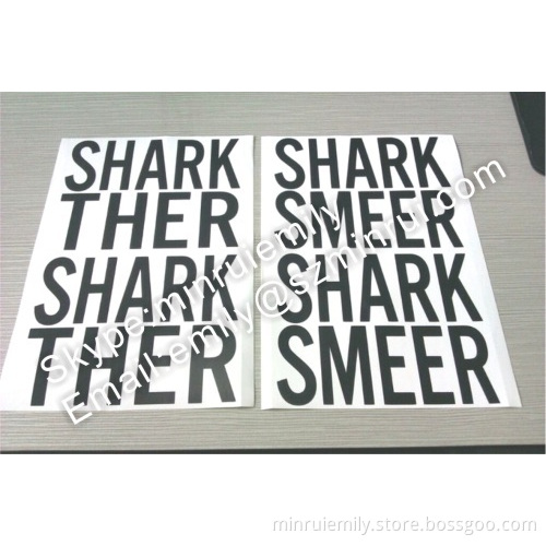 Custom Big Size Can Not Remove Permanent Eggshell Stickers With Black Printing 